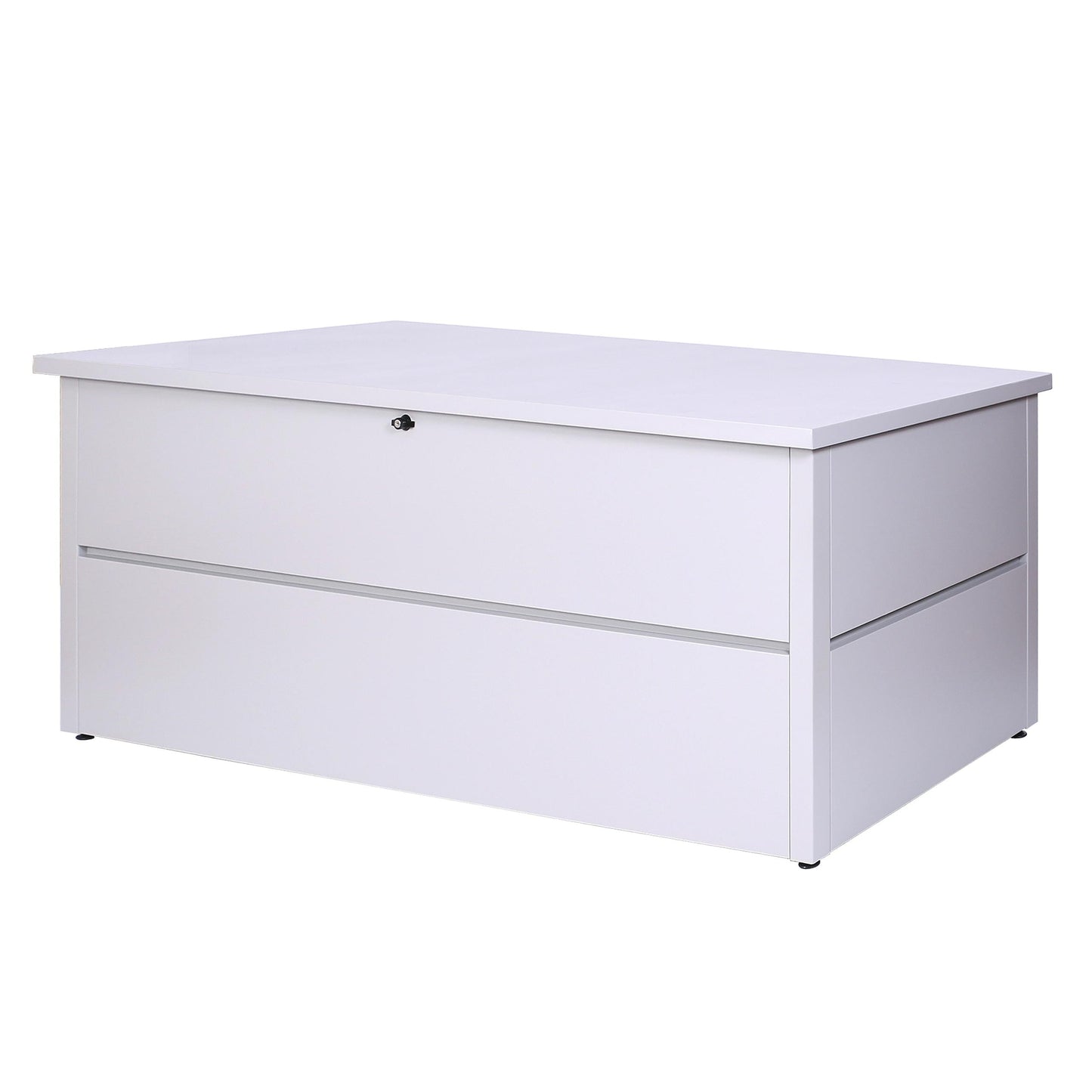 Cosmo Casa - Tuinkist - Waterdicht - RVS & Metaal - Lichtgrijs - 69×165×85 cm