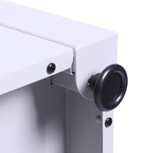 Cosmo Casa - Tuinkist - Waterdicht - RVS & Metaal - Lichtgrijs - 69×165×85 cm