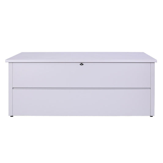 Cosmo Casa - Tuinkist - Waterdicht - RVS & Metaal - Lichtgrijs - 69×185×85 cm