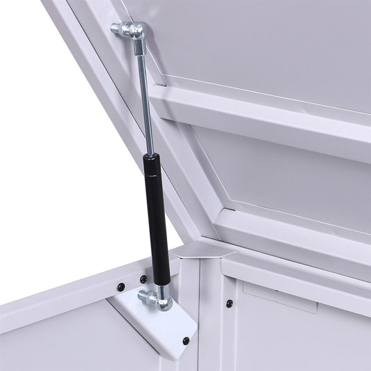 Cosmo Casa - Tuinkist - Waterdicht - RVS & Metaal - Lichtgrijs - 69×185×85 cm