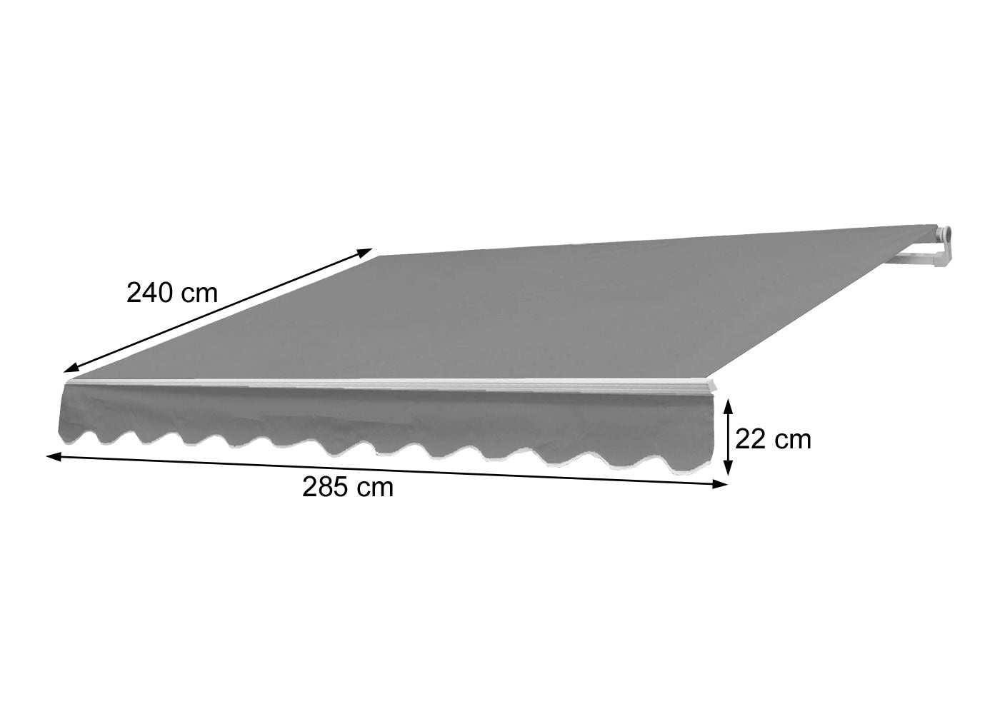 Cosmo Casa - Luifelhoes - Acryl - Crème - 3×2,5 m