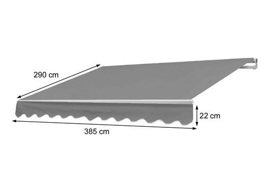 Cosmo Casa - Luifelhoes - Acryl - Geel-wit - 4×3 m