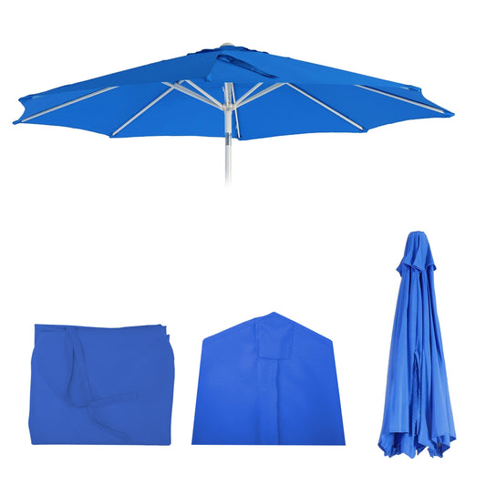 Cosmo Casa - Vervangende Parasolhoes - Stoftextiel - Blauw - 3 m - 5 kg