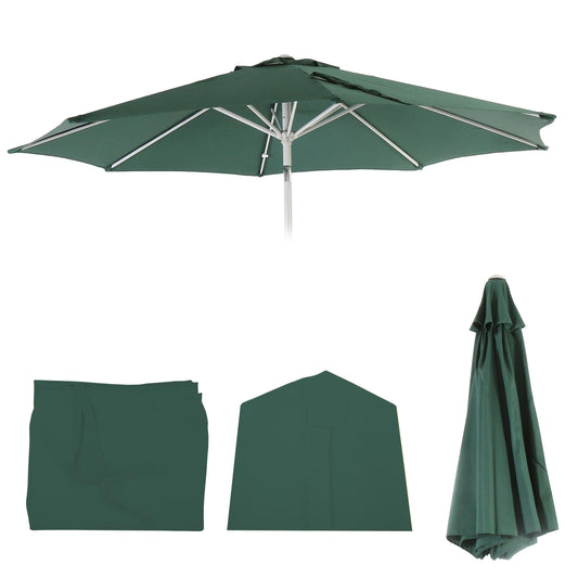 Cosmo Casa - Vervangende Parasolhoes - Stoftextiel - Groen - 2,7 m - 5 kg