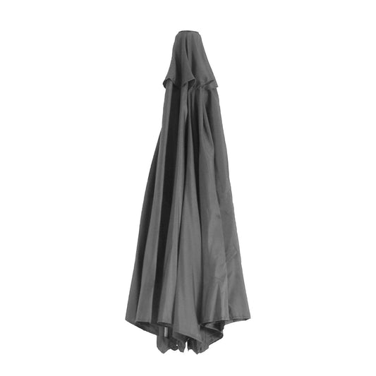 Cosmo Casa - Vervangende Parasolhoes - Stoftextiel - Antraciet - 2,7 m - 5 kg
