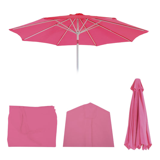 Cosmo Casa - Vervangende Parasolhoes - Stoftextiel - Roze - 2,7 m - 5 kg