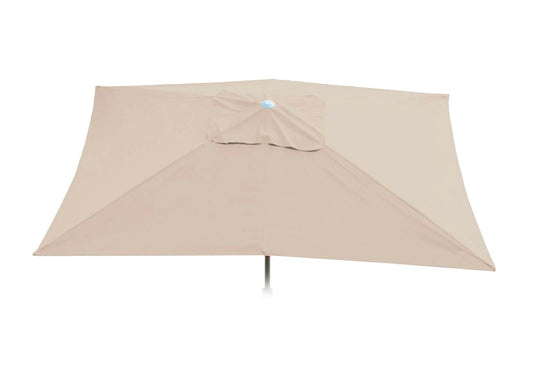 Cosmo Casa - Vervangende Hoes voor Rechthoekige Parasol - Stoftextiel - UV 50 - Crèmewit - 2×3 m / 4.5 kg