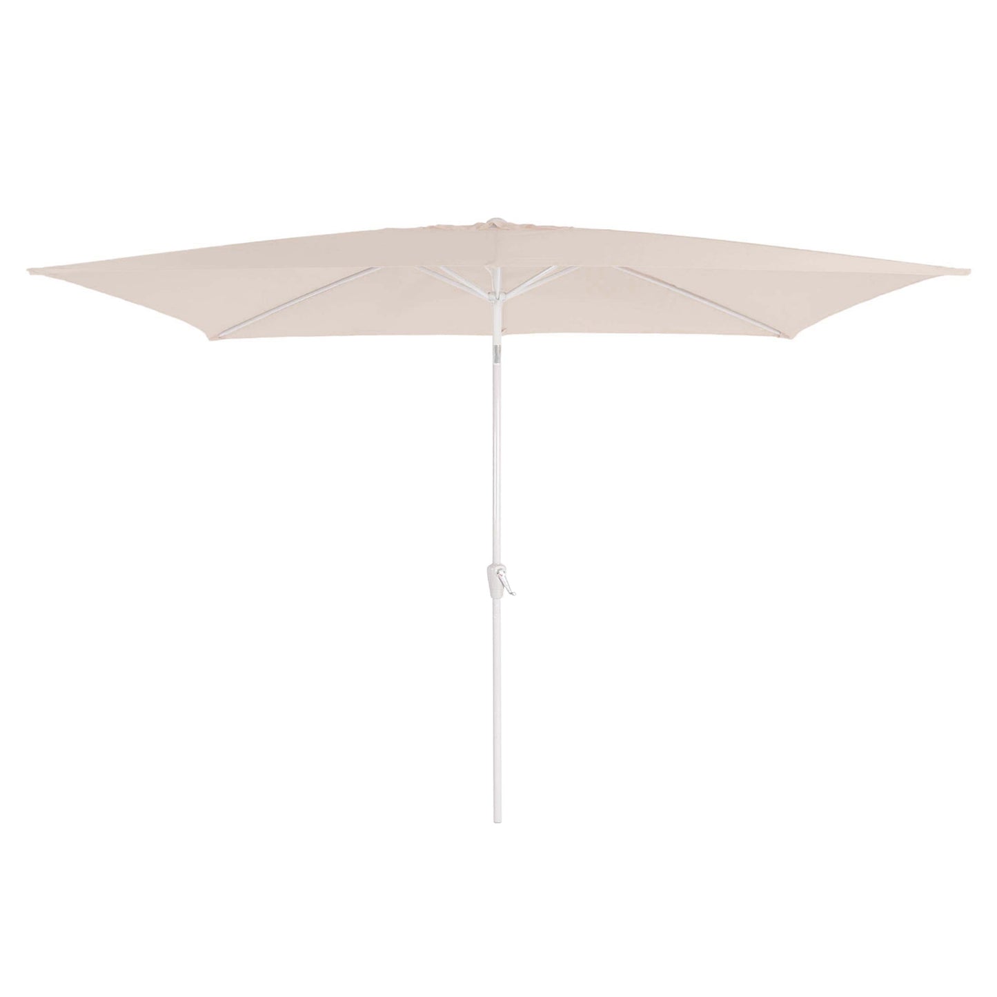 Cosmo Casa - Vervangende Hoes voor Rechthoekige Parasol - Stoftextiel - UV 50 - Crèmewit - 2×3 m / 4.5 kg
