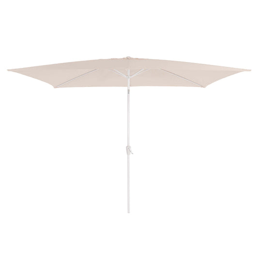 Cosmo Casa - Vervangende Hoes voor Rechthoekige Parasol - Stoftextiel - UV 50 - Crèmewit - 2×3 m / 4.5 kg