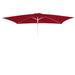 Cosmo Casa - Vervangingshoes voor Parasol 2×3 m - Rechthoekig, 4,5 kg, UV 50 - Stoftextiel - Bordeaux
