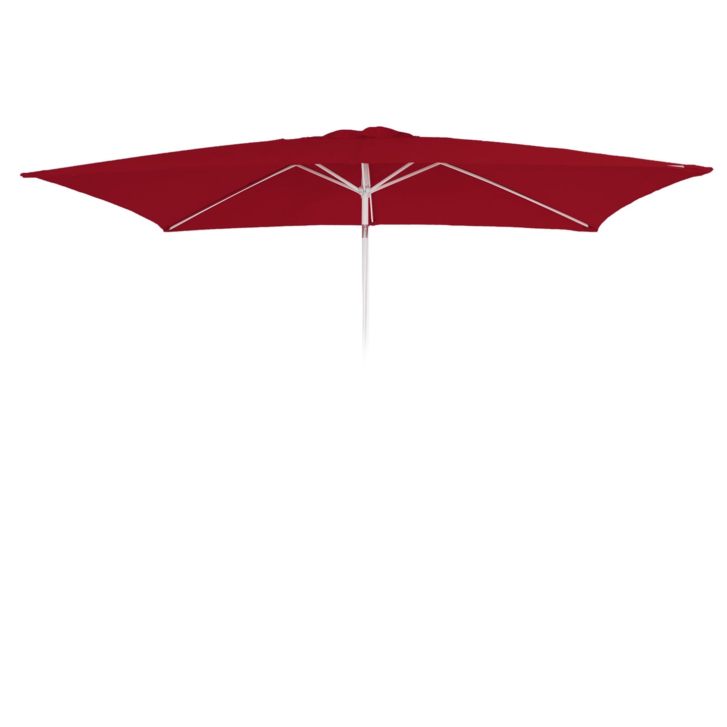 Cosmo Casa - Vervangingshoes voor Parasol 2×3 m - Rechthoekig, 4,5 kg, UV 50 - Stoftextiel - Bordeaux