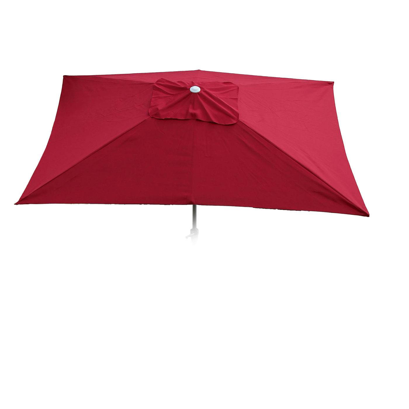 Cosmo Casa - Vervangingshoes voor Parasol 2×3 m - Rechthoekig, 4,5 kg, UV 50 - Stoftextiel - Bordeaux