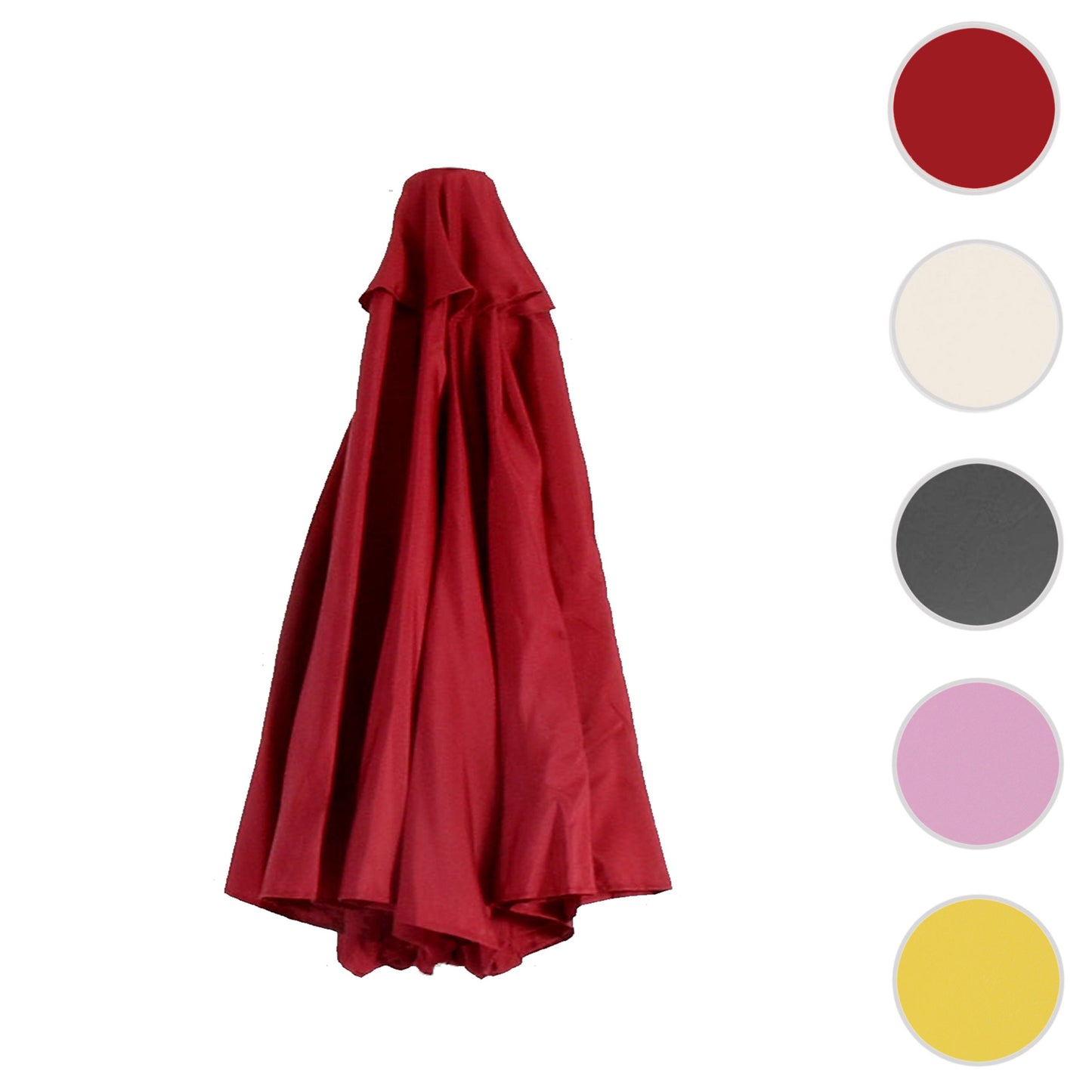 Cosmo Casa - Vervangingshoes voor Parasol 2×3 m - Rechthoekig, 4,5 kg, UV 50 - Stoftextiel - Bordeaux