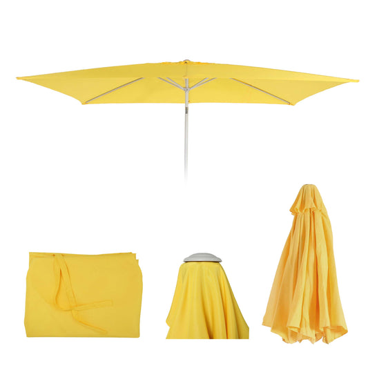 Cosmo Casa - Parasolhoes - Vervanging - Textiel - Geel - 2×3 m