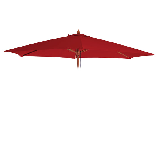 Cosmo Casa - Vervangende Hoes voor Parasol Florida 3 m - 6 Stutten - Polyester - Bordeaux
