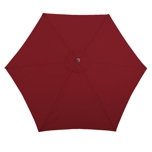 Cosmo Casa - Vervangende Hoes voor Parasol Florida 3 m - 6 Stutten - Polyester - Bordeaux