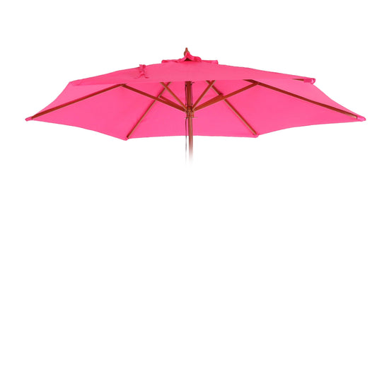 Cosmo Casa - Vervangende Hoes voor Parasol Florida 3 m - 6 Stutten - Polyester - Roze