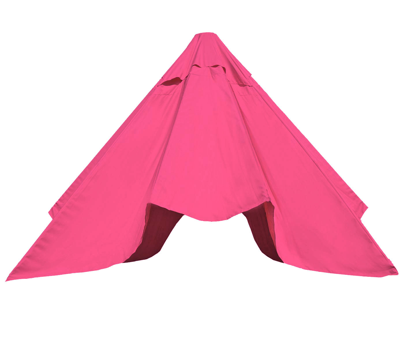 Cosmo Casa - Vervangende Hoes voor Parasol Florida 3 m - 6 Stutten - Polyester - Roze