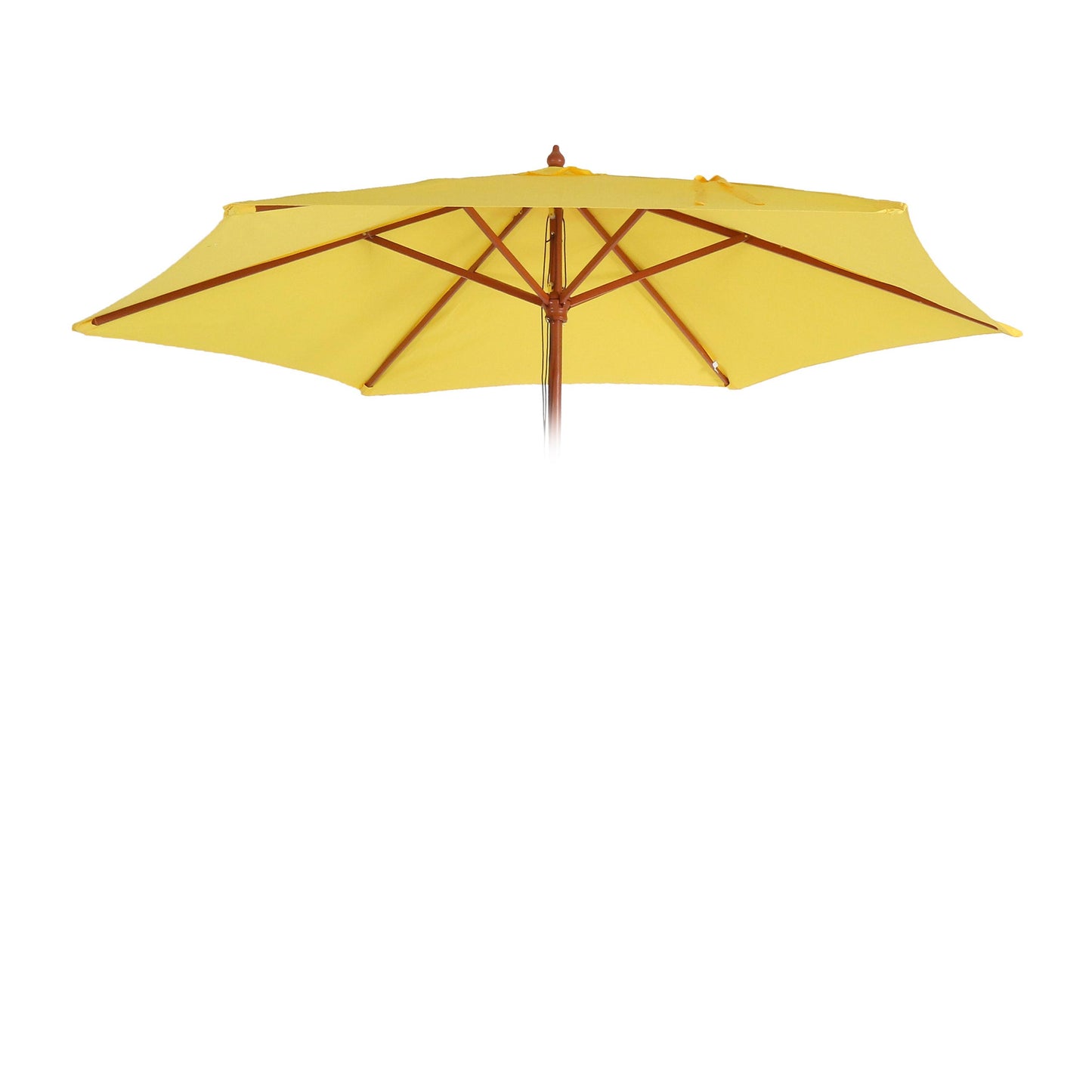 Cosmo Casa - Vervangingshoes voor Parasol Florida 3 m - 6 Stutten - Polyester - Geel