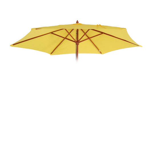 Cosmo Casa - Vervangingshoes voor Parasol Florida 3 m - 6 Stutten - Polyester - Geel