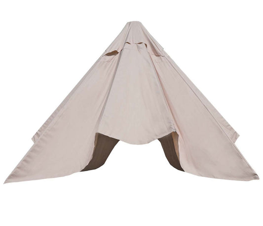 Cosmo Casa - Parasolhoes - Vervanging - Polyester - Crème-Wit - 3,5 m