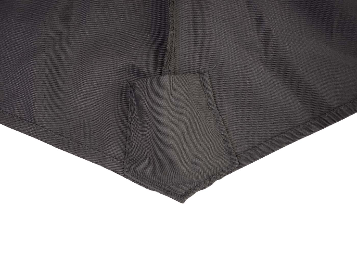 Cosmo Casa - Parasolhoes - Ribben - Polyester - Antraciet - 3,5 m