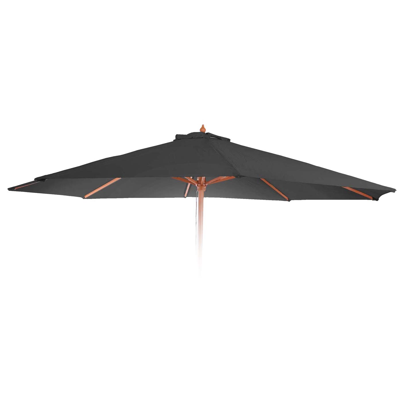 Cosmo Casa - Parasolhoes - Ribben - Polyester - Antraciet - 3,5 m