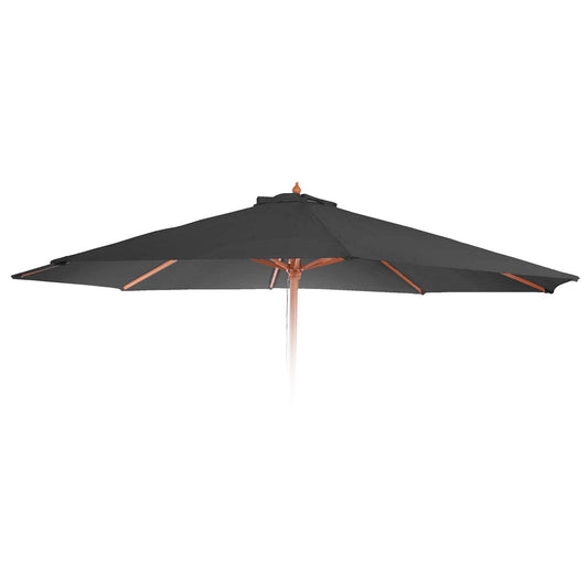 Cosmo Casa - Parasolhoes - Ribben - Polyester - Antraciet - 3,5 m