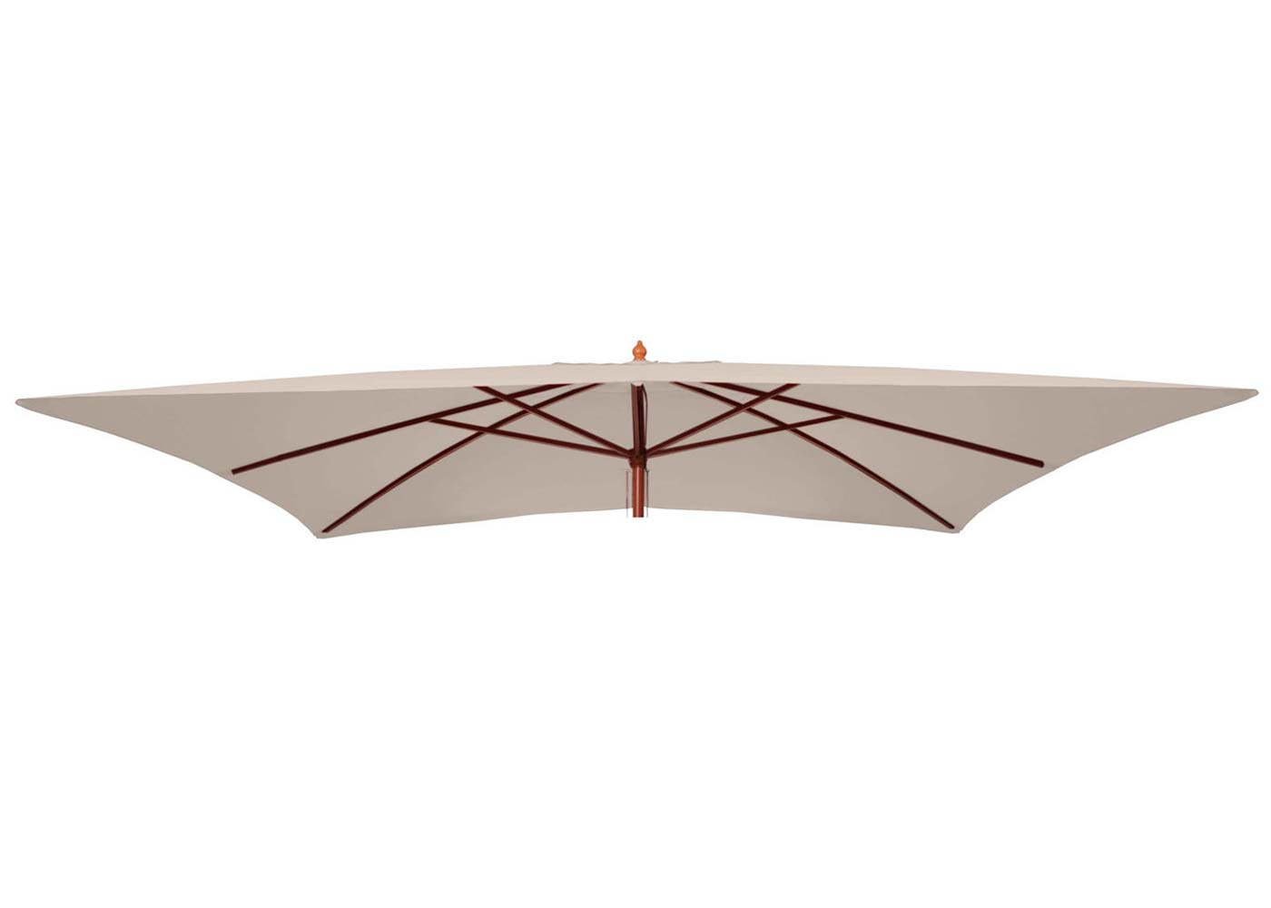 Cosmo Casa - Vervangingshoes voor Houten Parasol Florida 2x3 m - Polyester - Crèmewit