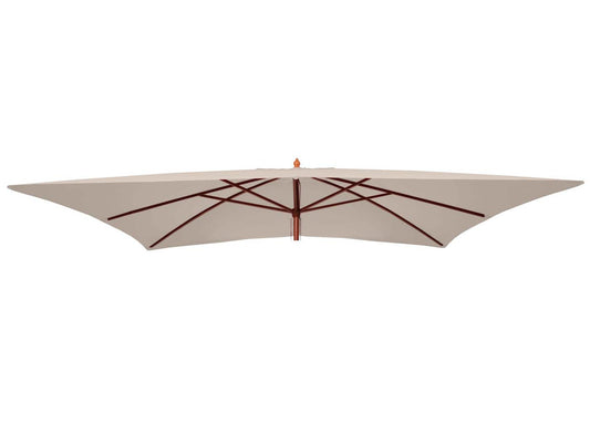Cosmo Casa - Vervangingshoes voor Houten Parasol Florida 2x3 m - Polyester - Crèmewit