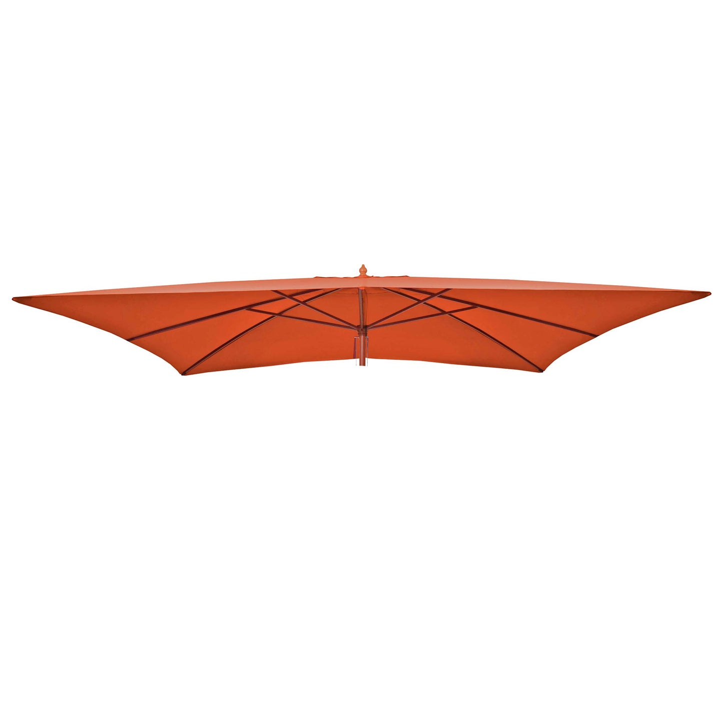 Cosmo Casa - Vervangingshoes voor Houten Parasol Florida 2x3 m - Polyester - Terracotta