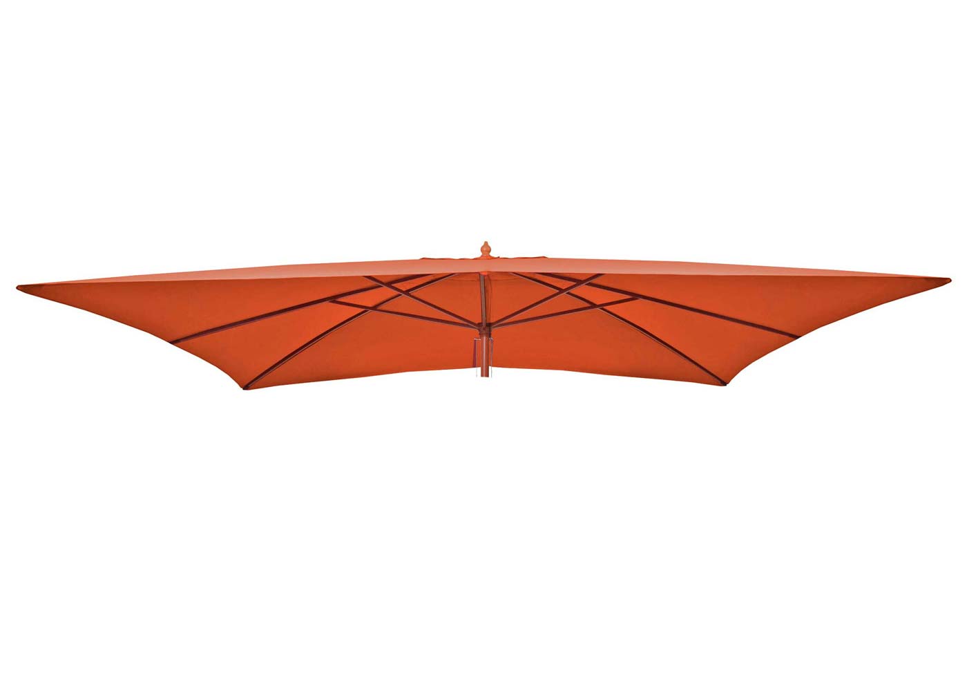 Cosmo Casa - Vervangingshoes voor Houten Parasol Florida 2x3 m - Polyester - Terracotta