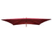 Cosmo Casa - Parasolhoes - Vervanging - Textiel & Hout - Bordeaux - 2×3 m