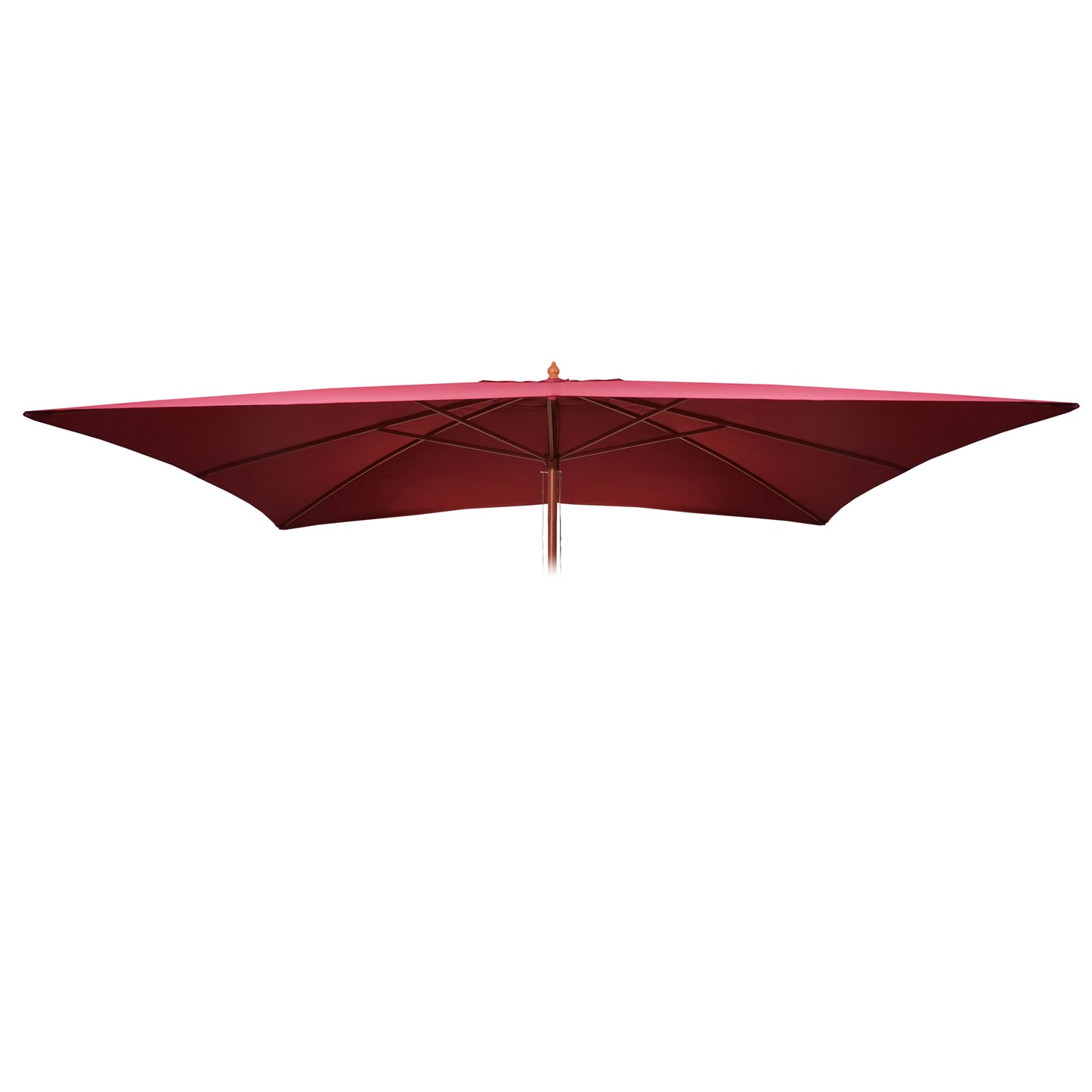 Cosmo Casa - Parasolhoes - Vervanging - Textiel & Hout - Bordeaux - 2×3 m