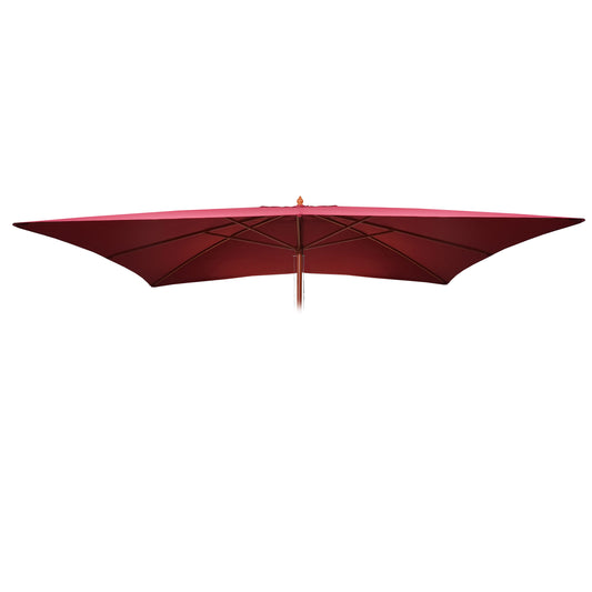 Cosmo Casa - Parasolhoes - Vervanging - Textiel & Hout - Bordeaux - 2×3 m