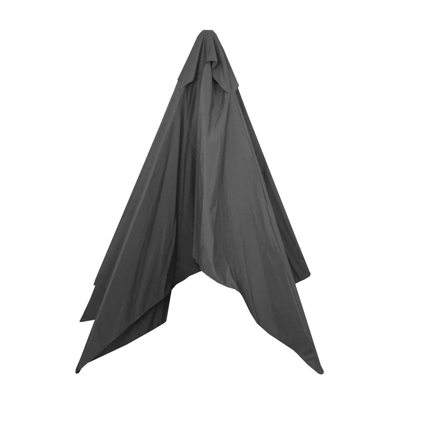 Cosmo Casa - Vervangingshoes voor Houten Parasol Florida 2x3 m - Polyester - Antraciet