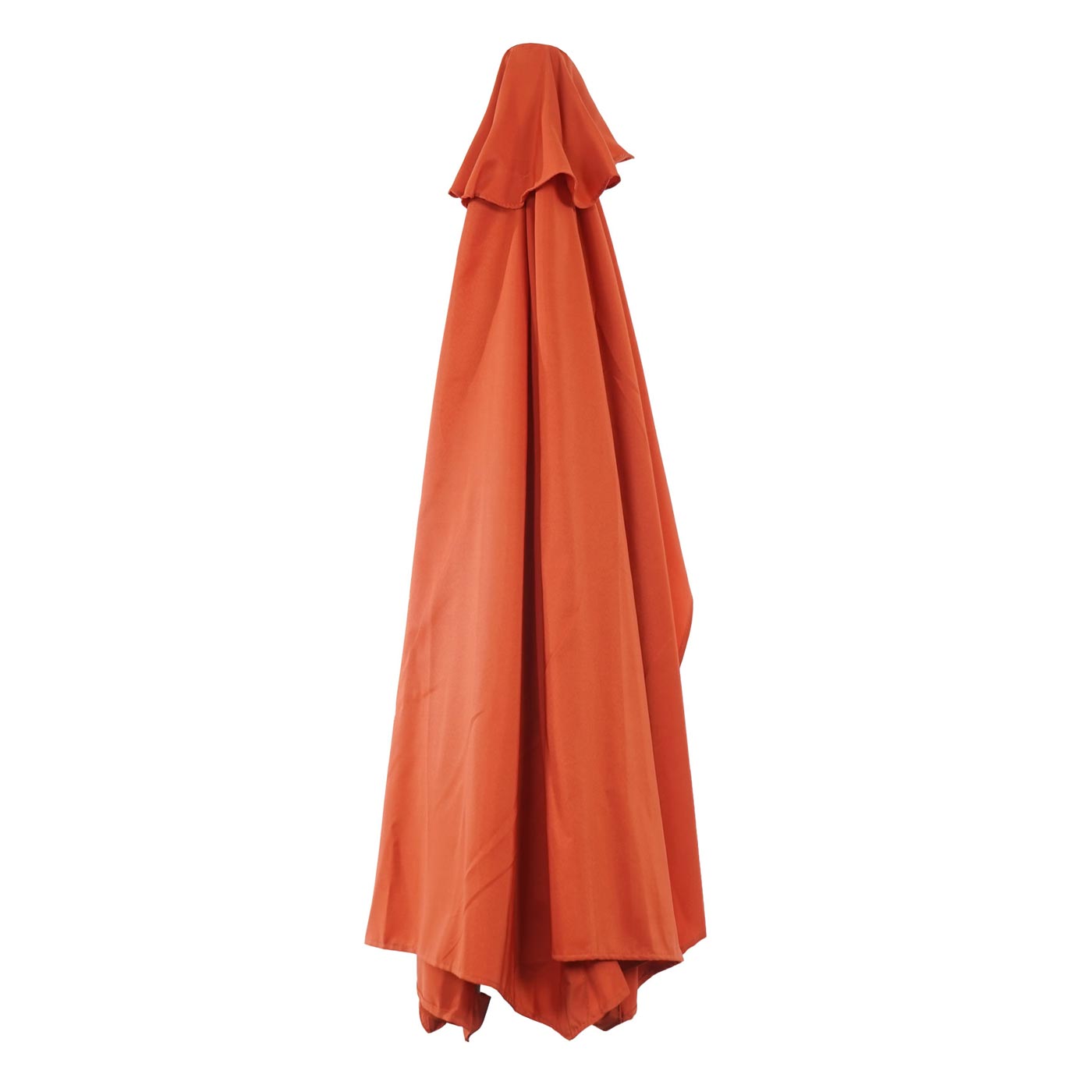 Cosmo Casa - Vervangende Hoes voor Halfronde Parasol - Stoftextiel - UV 50 - Terracotta - Ø 270 cm / 3 kg