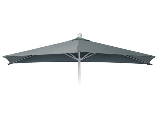 Cosmo Casa - Vervangende Hoes voor Halfronde Parasol - Stoftextiel - UV 50 - Antraciet - Ø 270 cm / 3 kg