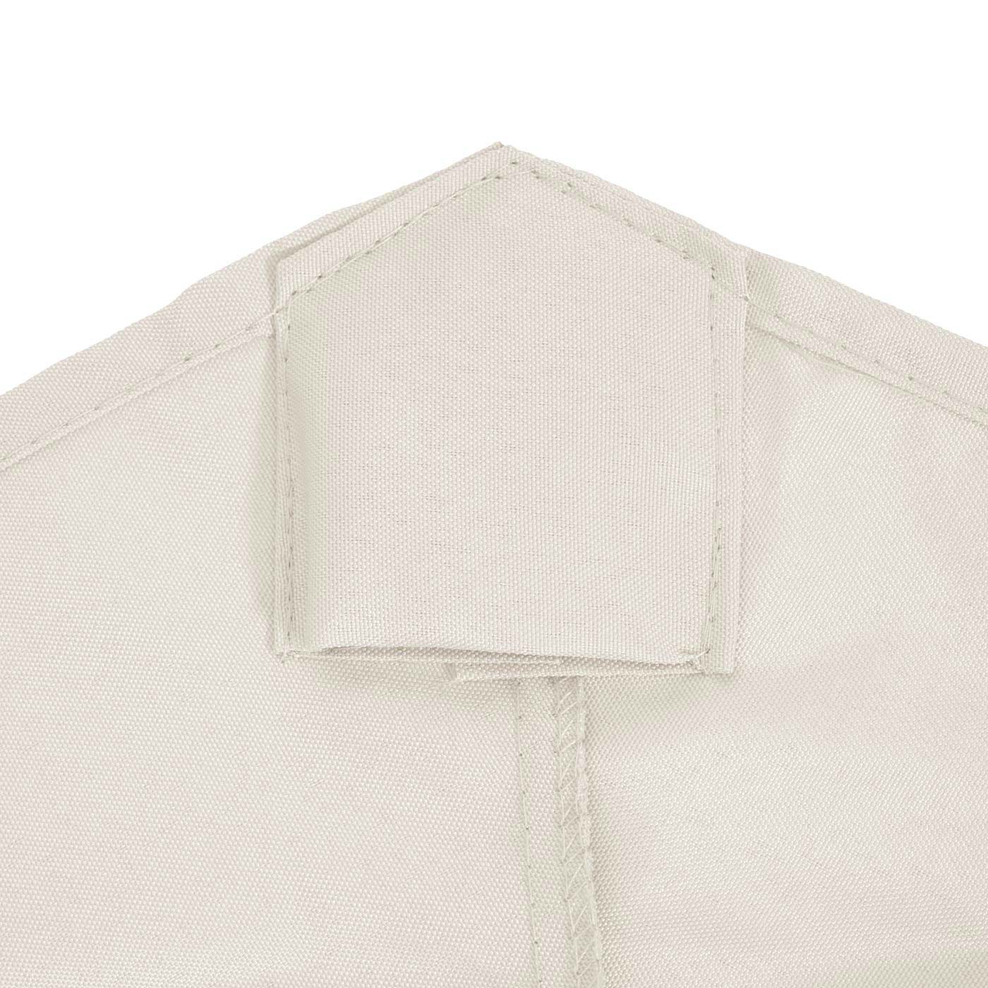 Cosmo Casa - Vervangende Hoes voor Halfronde Parasol - Stoftextiel - UV 50 - Crèmewit - Ø 300 cm / 3 kg