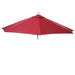 Cosmo Casa - Vervangende Hoes voor Halfronde Parasol - Stoftextiel - UV 50 - Bordeaux - Ø 300 cm / 3 kg