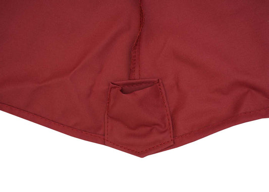 Cosmo Casa - Parasolhoes - Vervangend - Polyester - Bordeaux - 3 m