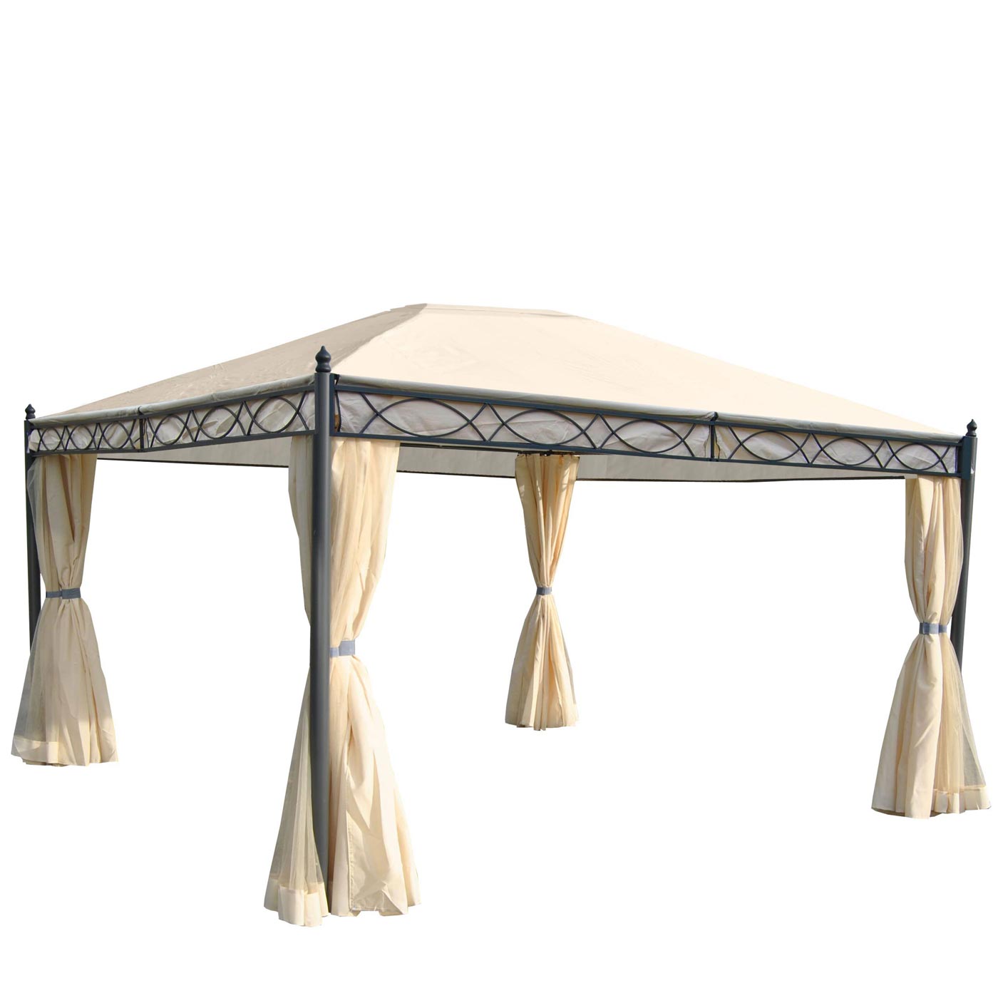 Cosmo Casa - Zijwand Pergola - Vervangend - Polyester - Crème - 4×3 m