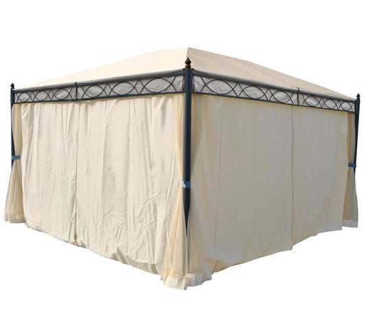 Cosmo Casa - Zijwand Pergola - Vervangend - Polyester - Crème - 4×3 m