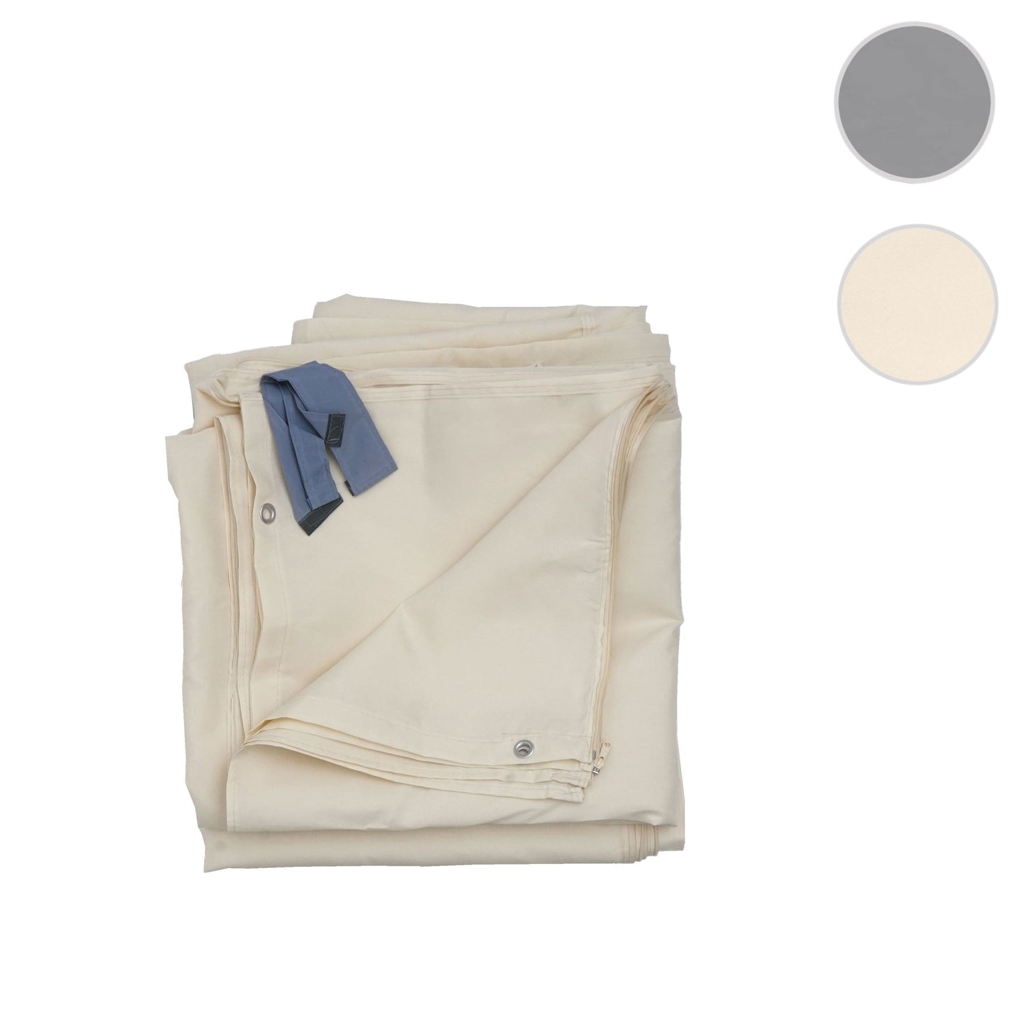 Cosmo Casa - Zijwand Pergola - Vervangend - Polyester - Crème - 4×3 m