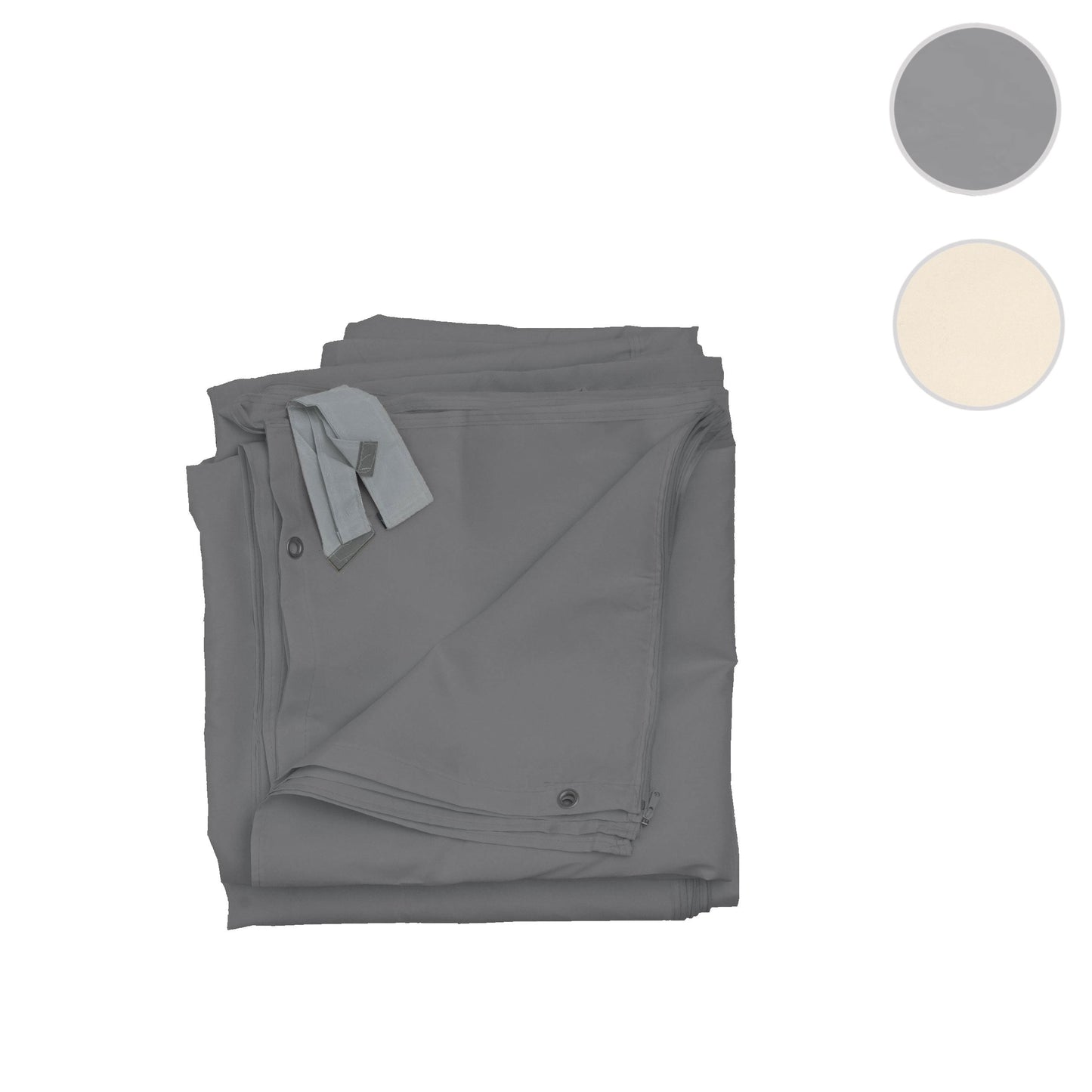 Cosmo Casa - Zijwand Pergola - Vervangend - Polyester - Grijs - 4×3 m