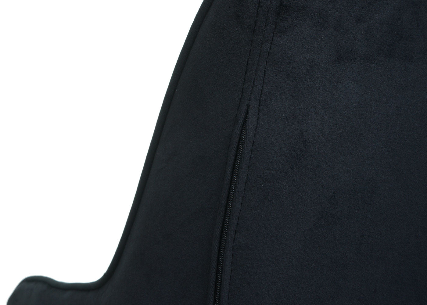 Cosmo Casa - Bureaustoel - Velvet draaistoel met armleuning - Fluweel en Metaal - Zwart - Gouden onderstel