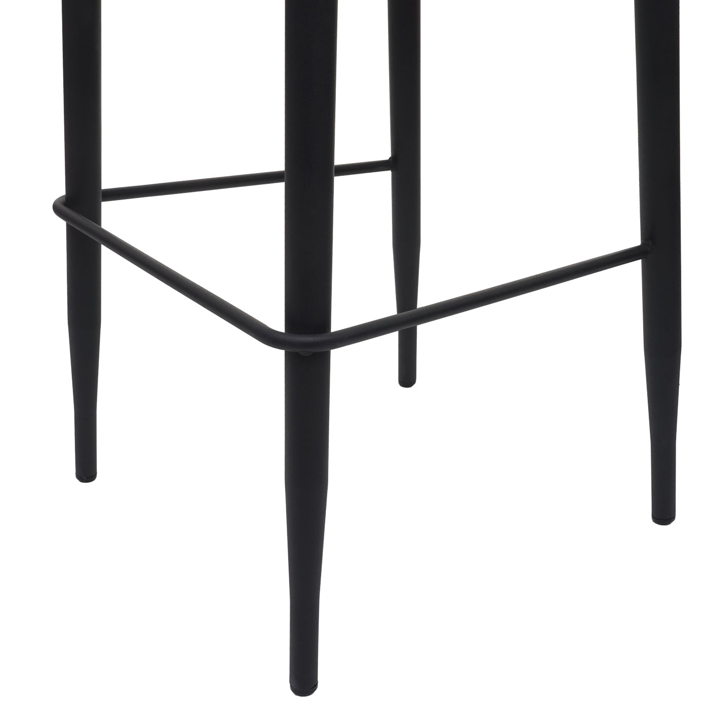 Cosmo Casa - Set van 2 Barkrukken - Retro - Hout & Metaal - Antraciet