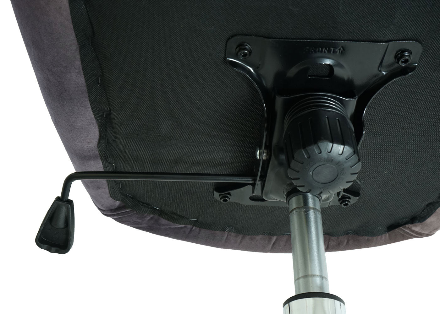 Cosmo Casa - Bureaustoel - Verstelbaar - Fluweel - Donkergrijs