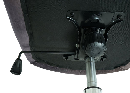 Cosmo Casa - Bureaustoel - Verstelbaar - Fluweel - Donkergrijs