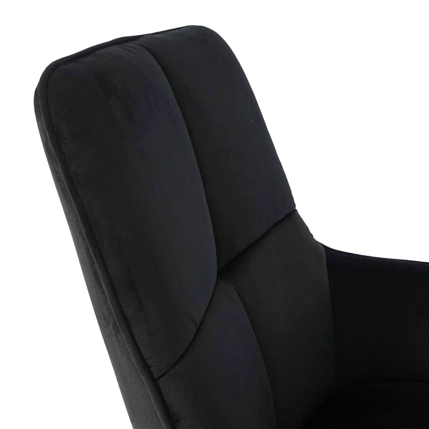 Cosmo Casa - Bureaustoel - Verstelbaar - Fluweel - Zwart